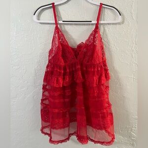 Victoria's Secret Teddy Lace Top with Bow